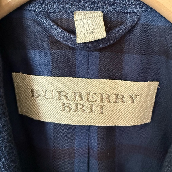 Burberry Blue Blazer Tailored Suit Jacket • 4 - Picture 8 of 11